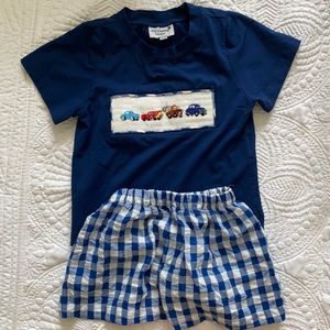 Smocked Cars Outfit